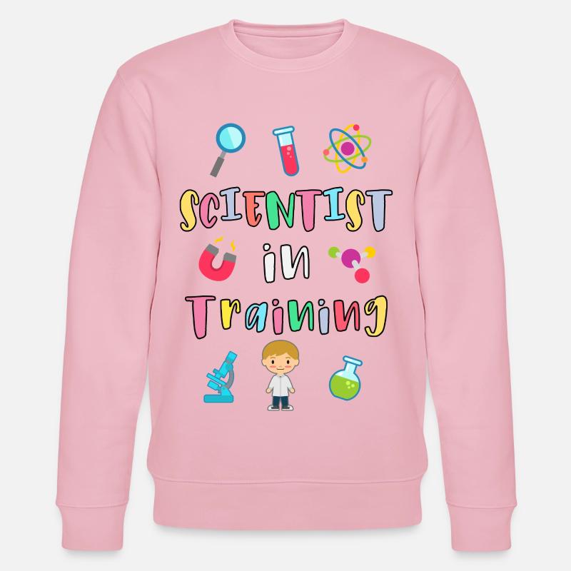 Junger Wissenschaftler in Ausbildung - Stanley/Stella Unisex Bio-Sweatshirt CHANGER  - Hellrosa