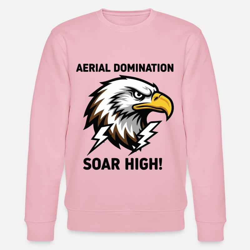 Luftbeherrschung Adler Royal Force - Stanley/Stella Unisex Bio-Sweatshirt CHANGER  - Hellrosa