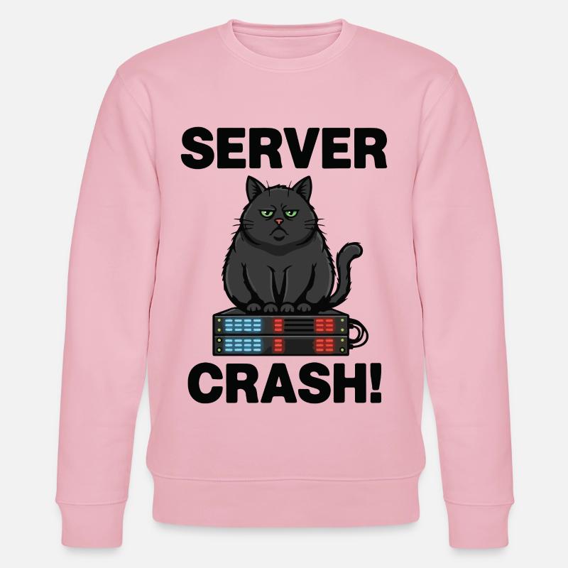 Server Crash Chat Informatique Humour - Sweat bio CHANGER Stanley/Stella Unisexe - rose pâle
