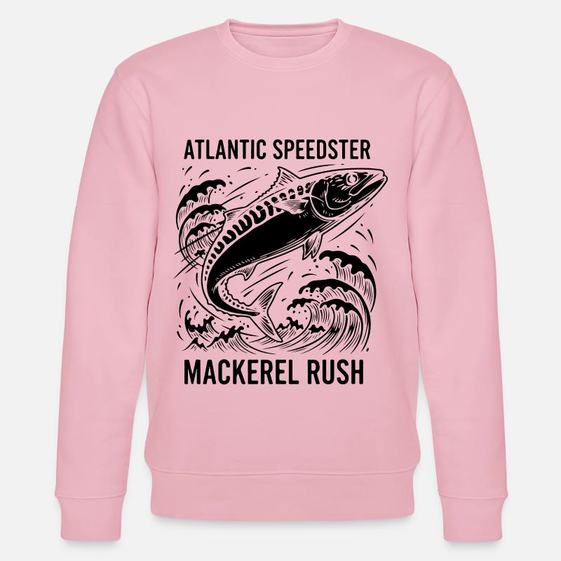Seefischen, Makrelen, Makrelenrausch, Rausch - Stanley/Stella Unisex Bio-Sweatshirt CHANGER  - Hellrosa