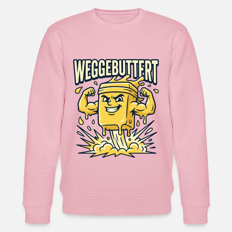 Weggebuttert - Stanley/Stella Unisex Bio-Sweatshirt CHANGER  - Hellrosa