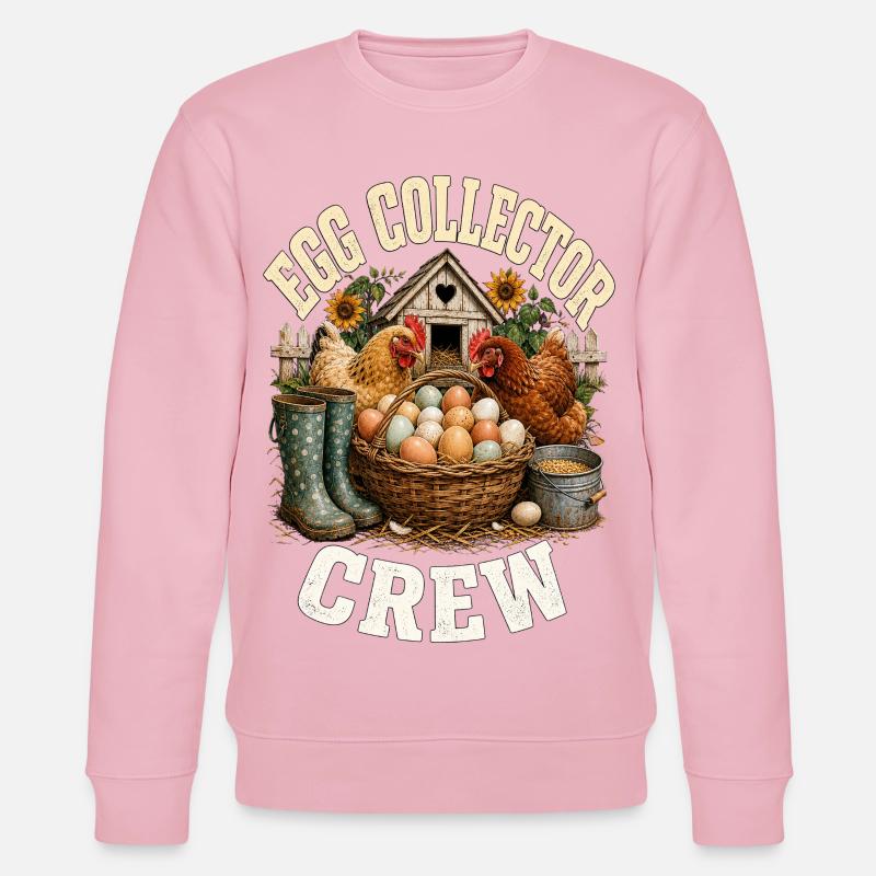 EGG COLLECTOR CREW - Stanley/Stella Unisex Bio-Sweatshirt CHANGER - Hellrosa
