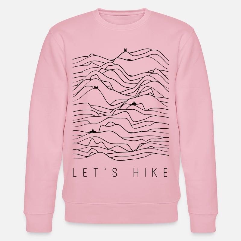 Wanderung - Wanderer - Hiking - Let's hike - Stanley/Stella Unisex Bio-Sweatshirt CHANGER  - Hellrosa