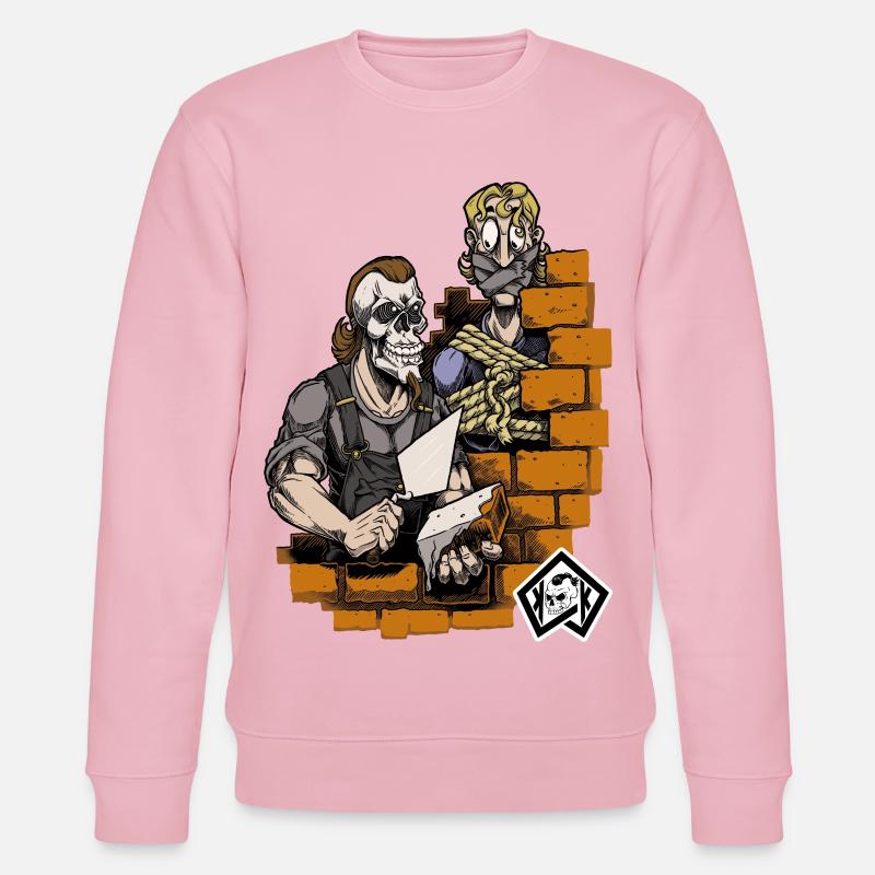 Bricklayer, master mason, craftsman, construction technician - Stanley/Stella CHANGER Unisex Organic Sweatshirt - cotton pink