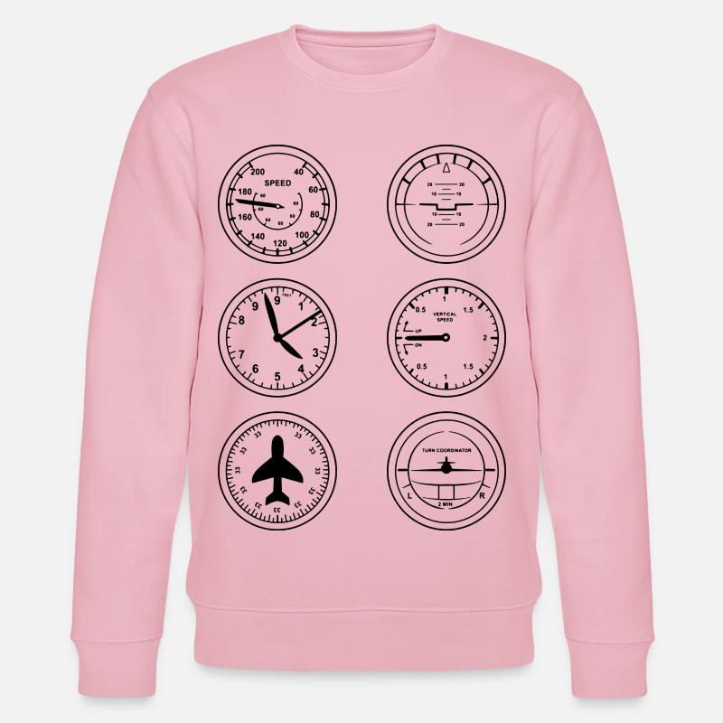 Flight Instruments - Stanley/Stella CHANGER Unisex Organic Sweatshirt - cotton pink