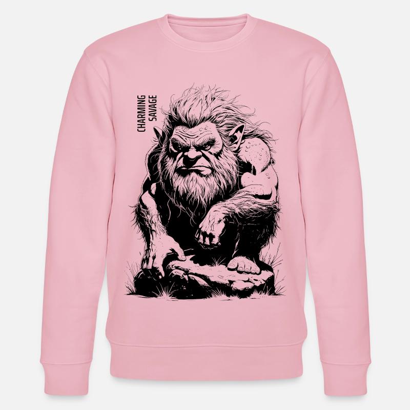 Charming Savage #1 Noir Design - Sweat bio CHANGER Stanley/Stella Unisexe - rose pâle