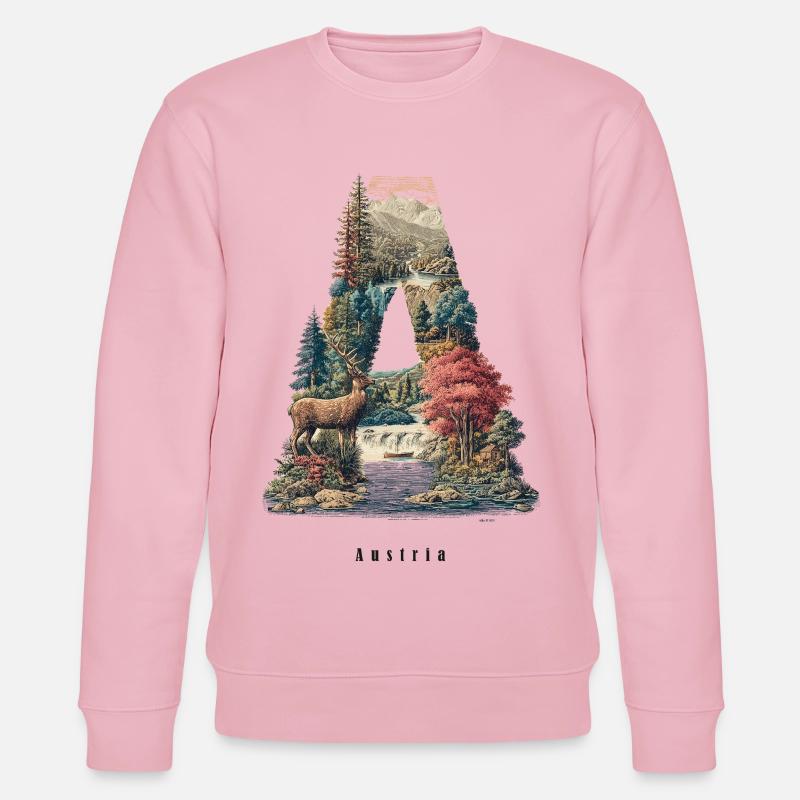 Austria A - Stanley/Stella Unisex Bio-Sweatshirt CHANGER  - Hellrosa