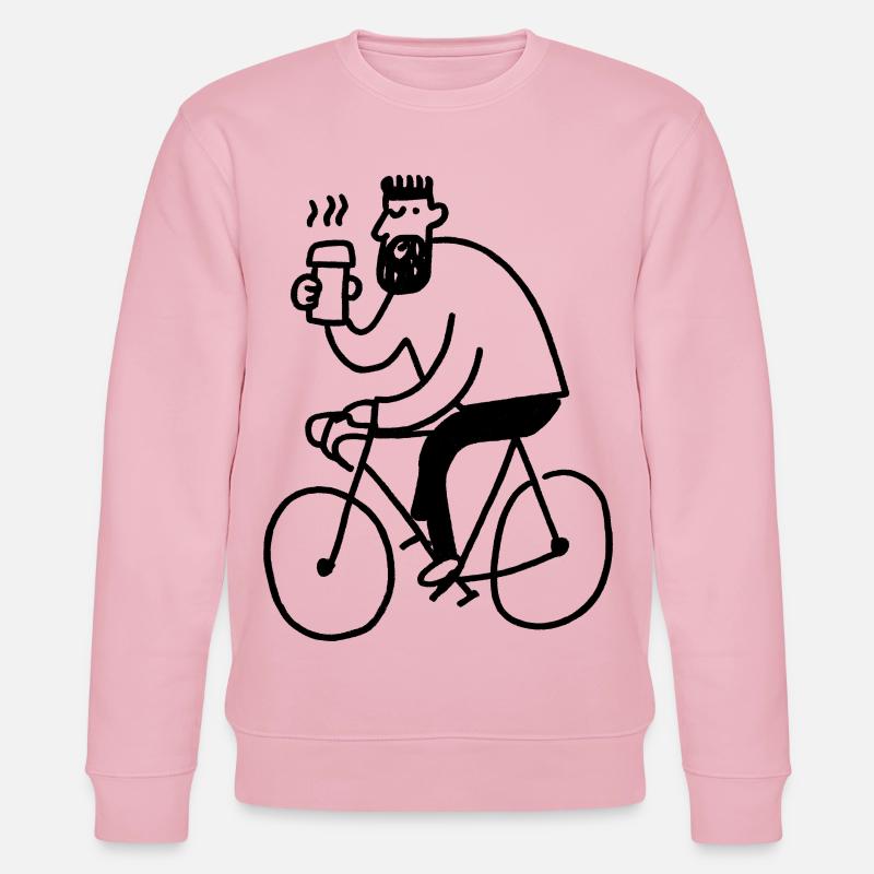 Hipster Biker - Stanley/Stella Unisex Bio-Sweatshirt CHANGER  - Hellrosa