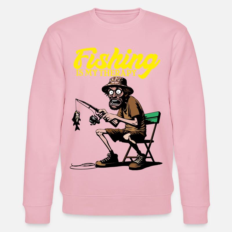 FishingTherapy - Stanley/Stella CHANGER Unisex Organic Sweatshirt - cotton pink