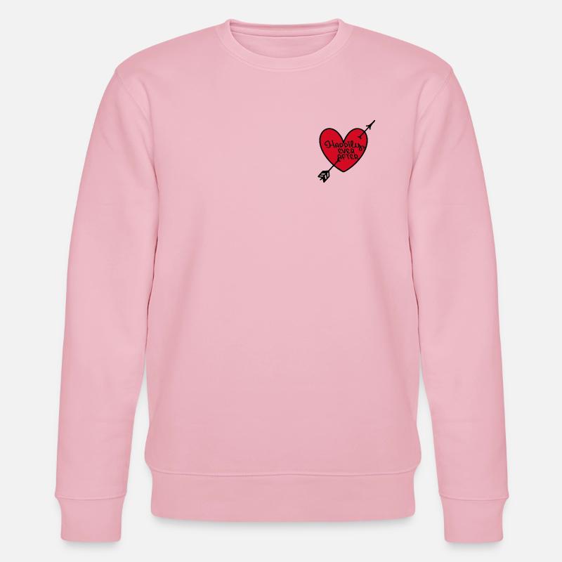 Rotes Herz Romantische Geschichte - Stanley/Stella Unisex Bio-Sweatshirt CHANGER  - Hellrosa