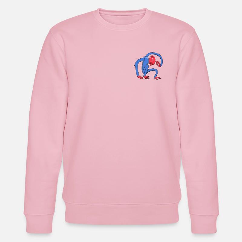 thinking monkey - Sweat bio CHANGER Stanley/Stella Unisexe - rose pâle