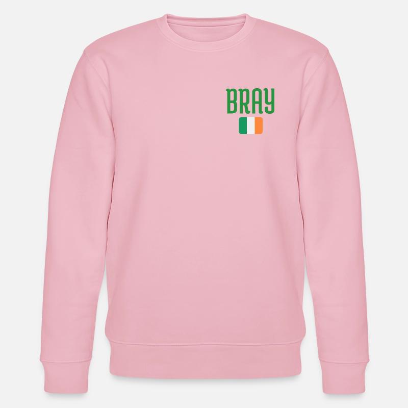 Drapeau d’Irlande de Bray - Sweat bio CHANGER Stanley/Stella Unisexe - rose pâle