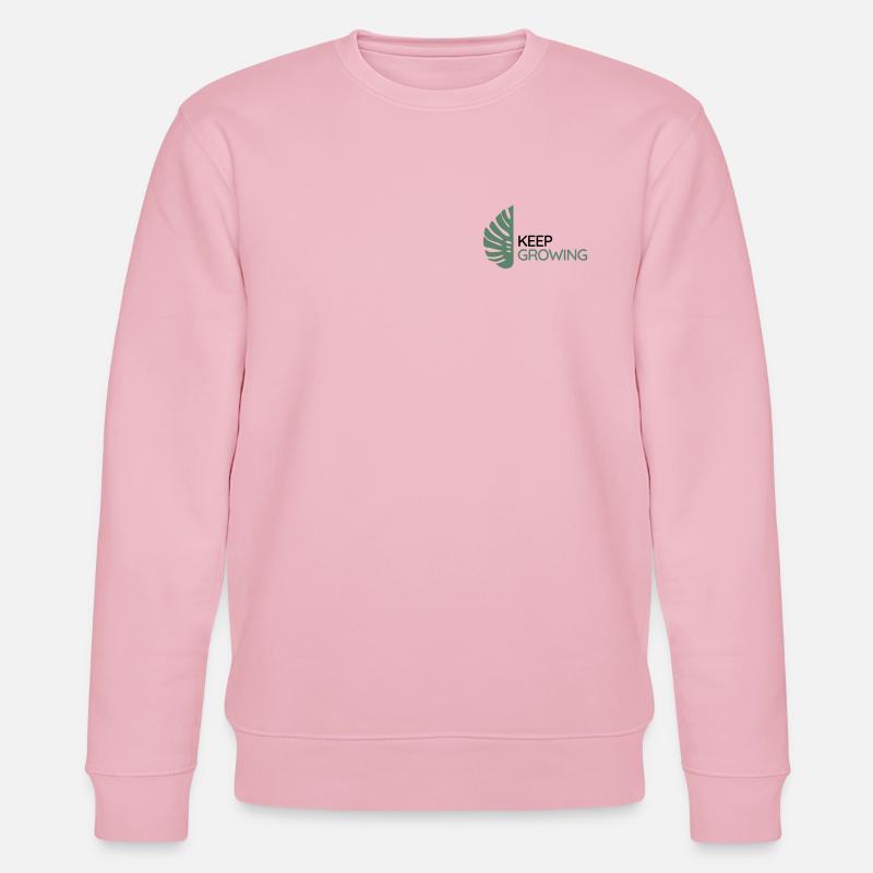 Monstera - Continue de grandir - Sweat bio CHANGER Stanley/Stella Unisexe - rose pâle