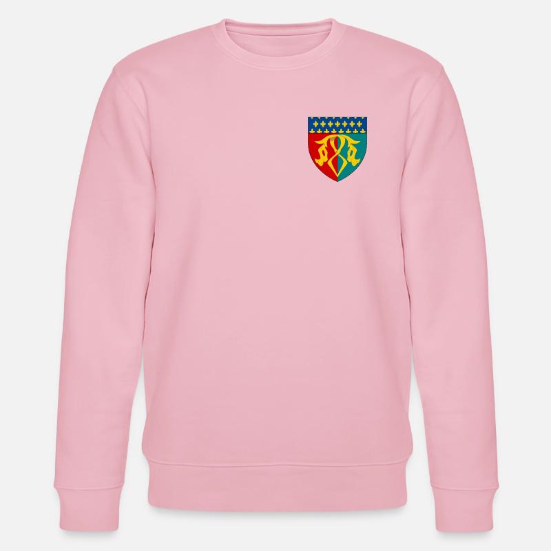 Blason du Multien - Sweat bio CHANGER Stanley/Stella Unisexe - rose pâle
