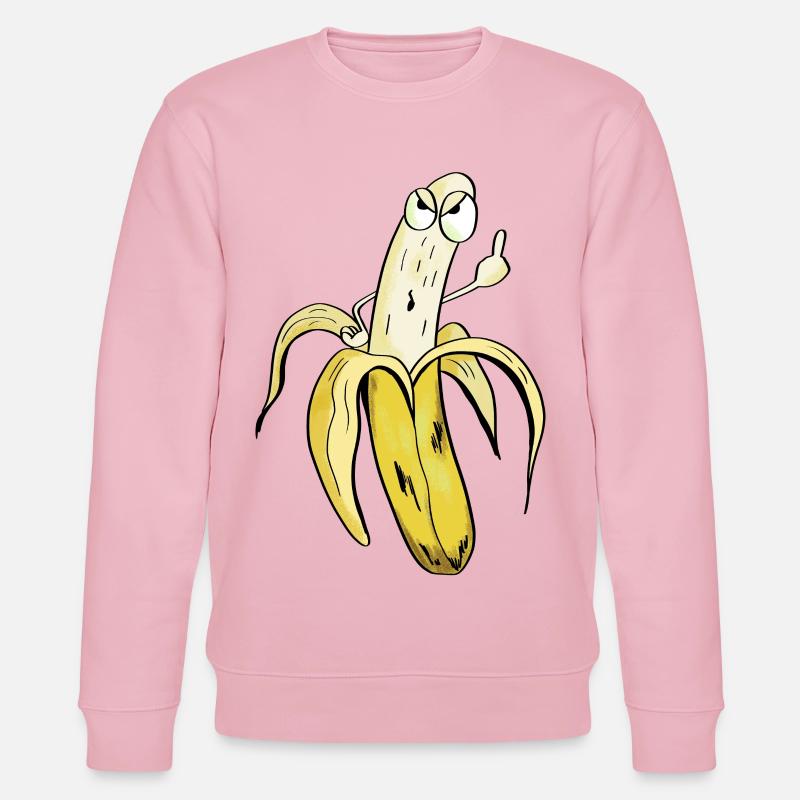 Alles Banane - Obst Comic - Stanley/Stella Unisex Bio-Sweatshirt CHANGER - Hellrosa