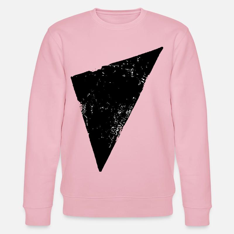 Triangle | Polygon | Triangle - Stanley/Stella CHANGER Unisex Organic Sweatshirt - cotton pink