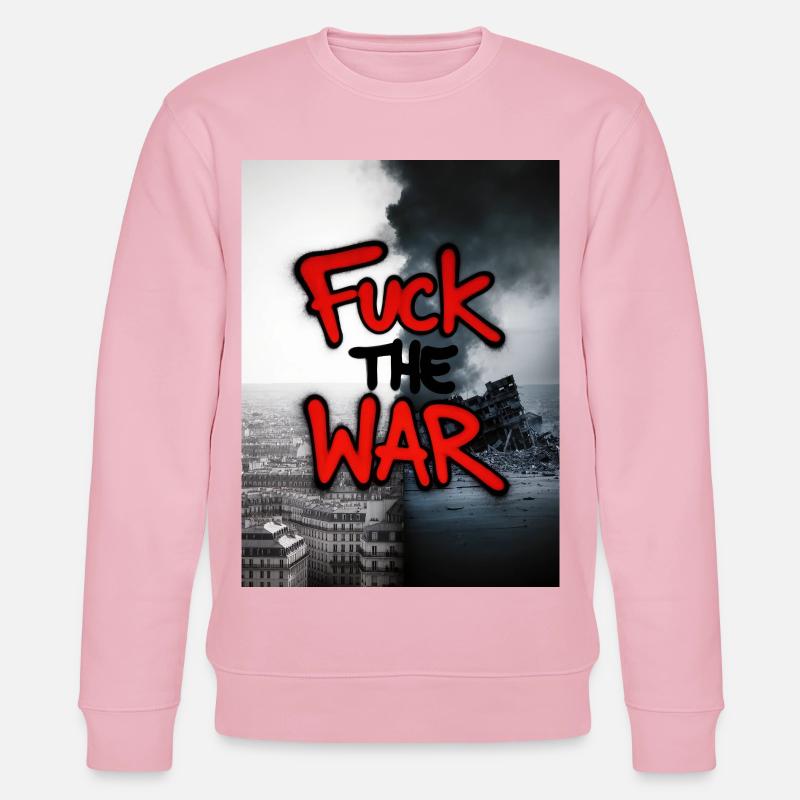 SCHEIẞ AUF DEN Krieg - Stanley/Stella Unisex Bio-Sweatshirt CHANGER  - Hellrosa