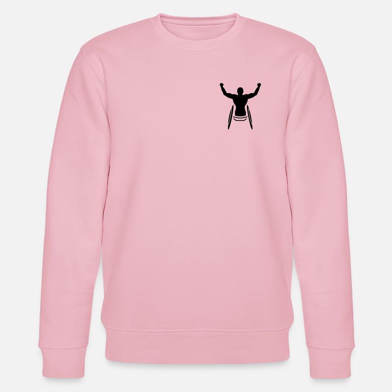 Ein Athlet im Rollstuhl - Stanley/Stella Unisex Bio-Sweatshirt CHANGER  - Hellrosa
