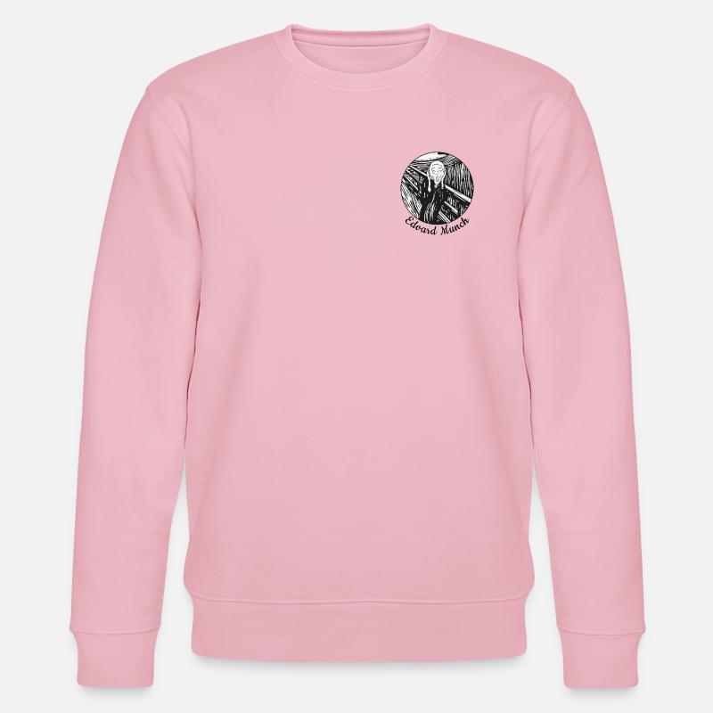 der Schrei tshirt - Stanley/Stella Unisex Bio-Sweatshirt CHANGER  - Hellrosa