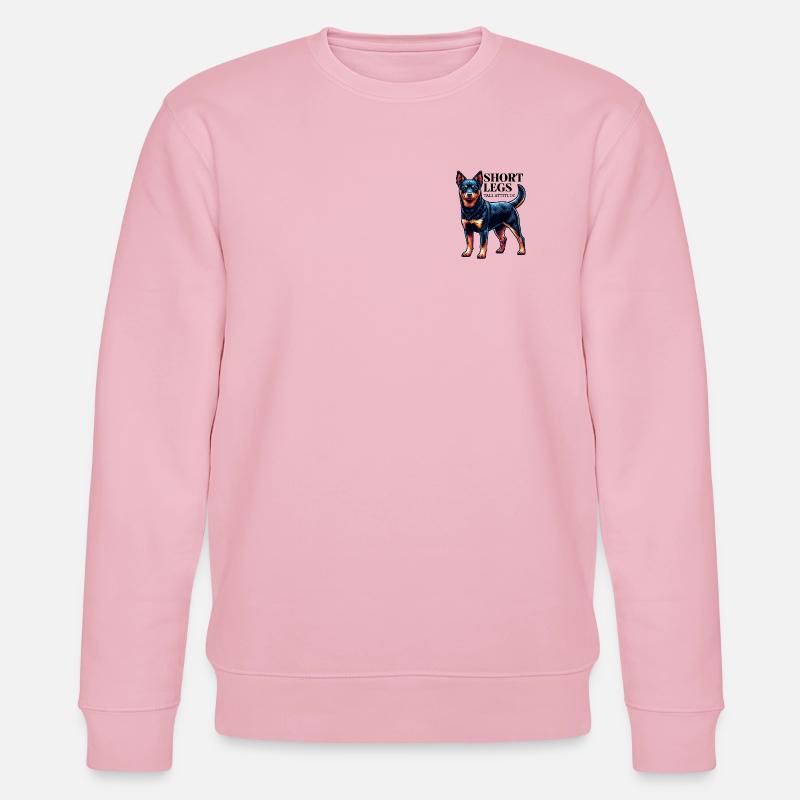 Lancashire Heeler kurze Beine Spruch Geschenkidee - Stanley/Stella Unisex Bio-Sweatshirt CHANGER  - Hellrosa