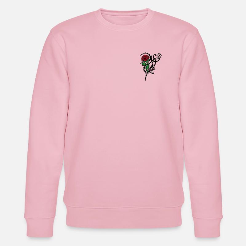 Tattoo Rose - Stanley/Stella Unisex Bio-Sweatshirt CHANGER  - Hellrosa