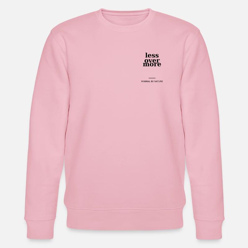 Less Over More - Sweat bio CHANGER Stanley/Stella Unisexe - rose pâle