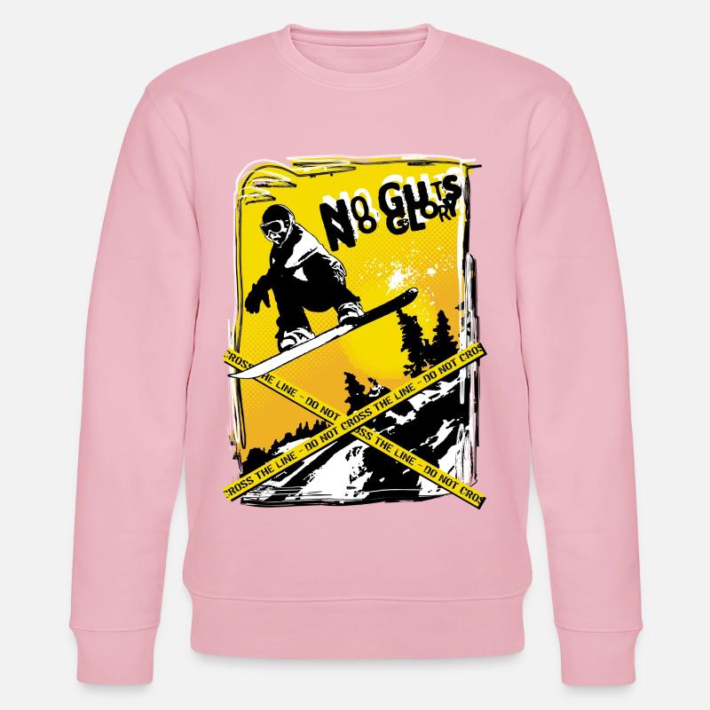 No guts no glory - Stanley/Stella Unisex Bio-Sweatshirt CHANGER  - Hellrosa