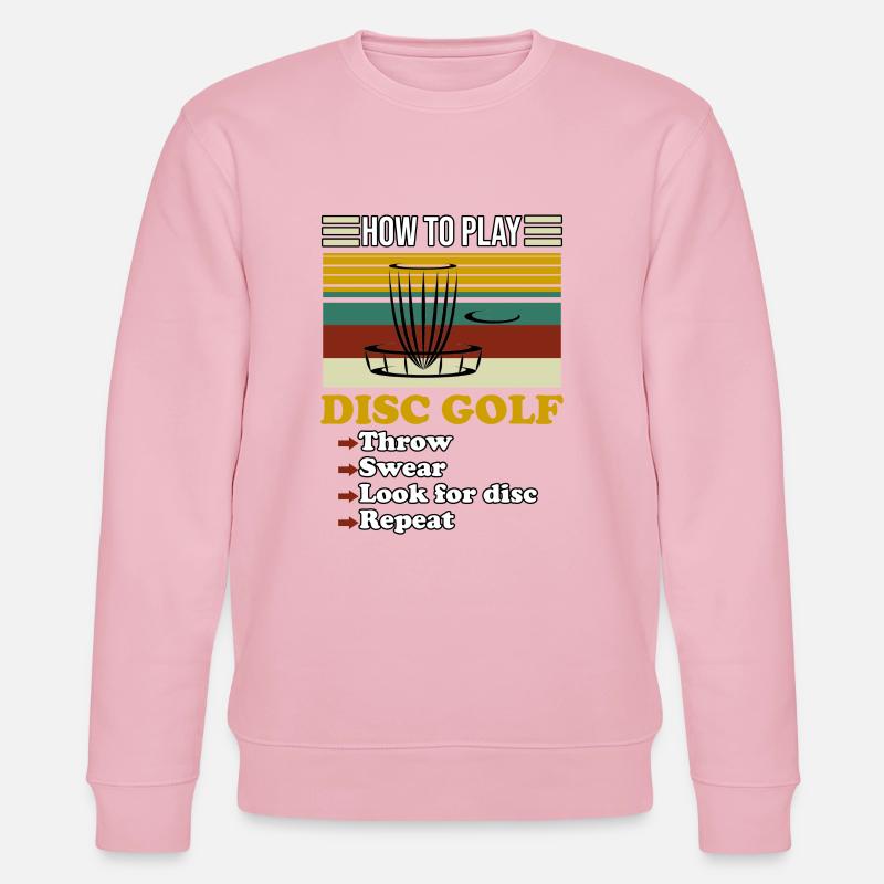 Wie man Disc Golf Retro spielt - Stanley/Stella Unisex Bio-Sweatshirt CHANGER  - Hellrosa
