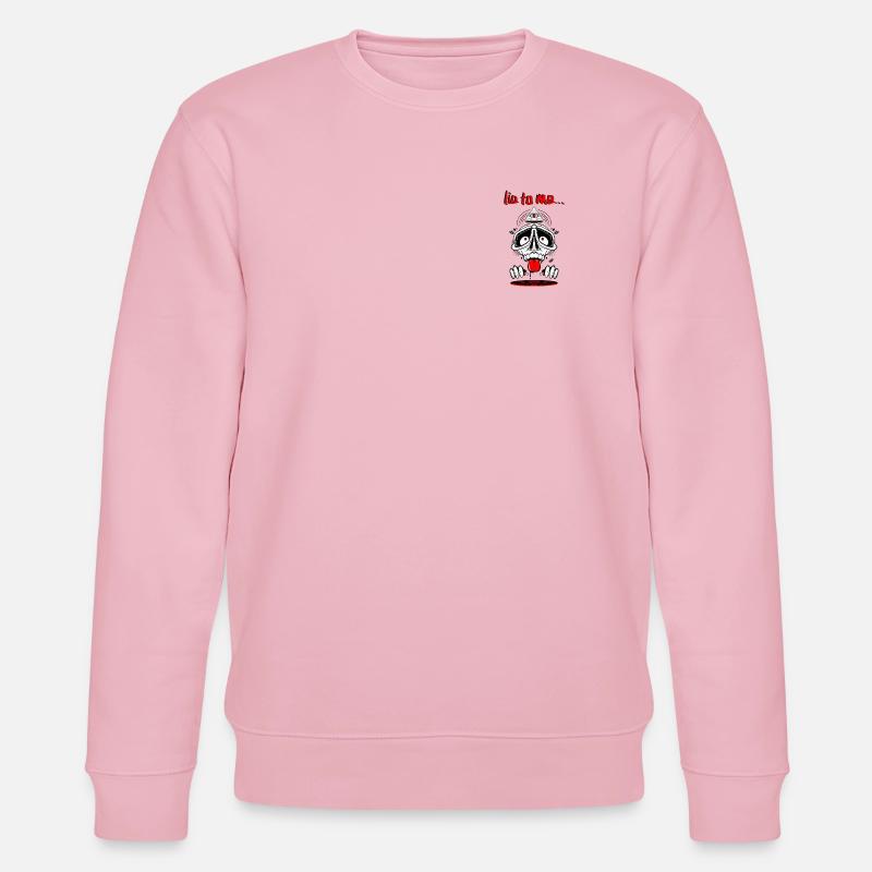 Mysterious skull with triangle - Stanley/Stella CHANGER Unisex Organic Sweatshirt - cotton pink