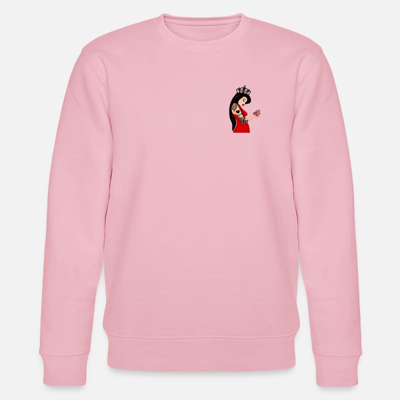 Punk Herz Dame - Stanley/Stella Unisex Bio-Sweatshirt CHANGER  - Hellrosa