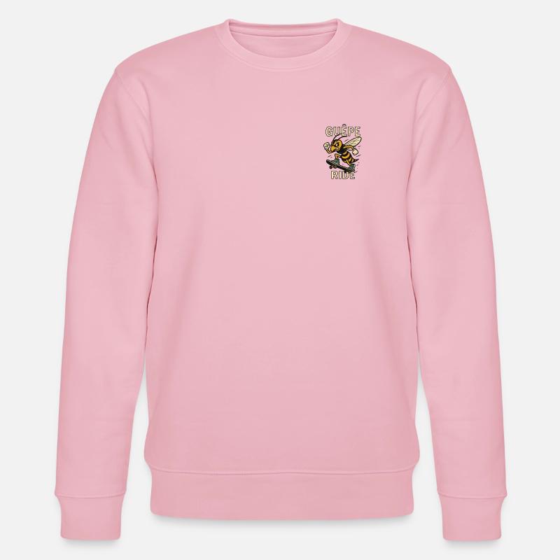 Wespenfahrt – Bee Proud - Stanley/Stella Unisex Bio-Sweatshirt CHANGER  - Hellrosa