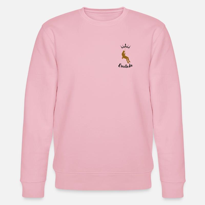 Schwebender Kletterer - Stanley/Stella Unisex Bio-Sweatshirt CHANGER  - Hellrosa