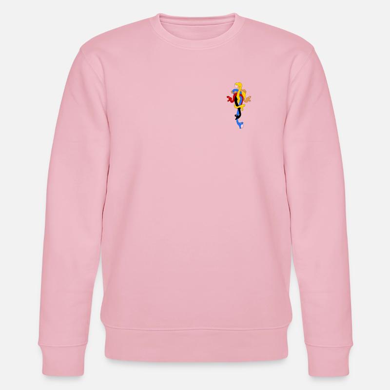 Schlangenbogen in stilisierten Farben - Stanley/Stella Unisex Bio-Sweatshirt CHANGER - Hellrosa