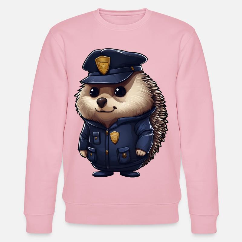 Igel Polizei - Stanley/Stella Unisex Bio-Sweatshirt CHANGER  - Hellrosa