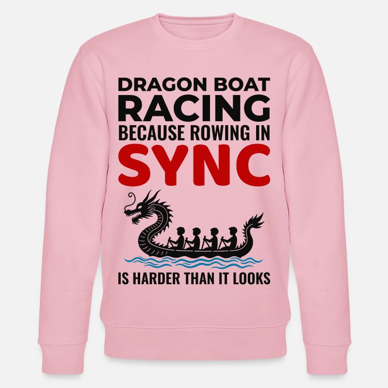 Synchronized Paddling Unity  - Stanley/Stella CHANGER Unisex Organic Sweatshirt - cotton pink