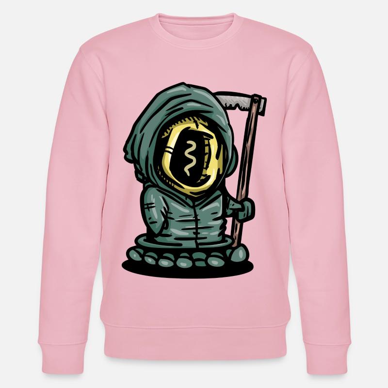 Ash-Eye with Ghost Axe - Stanley/Stella CHANGER Unisex Organic Sweatshirt - cotton pink