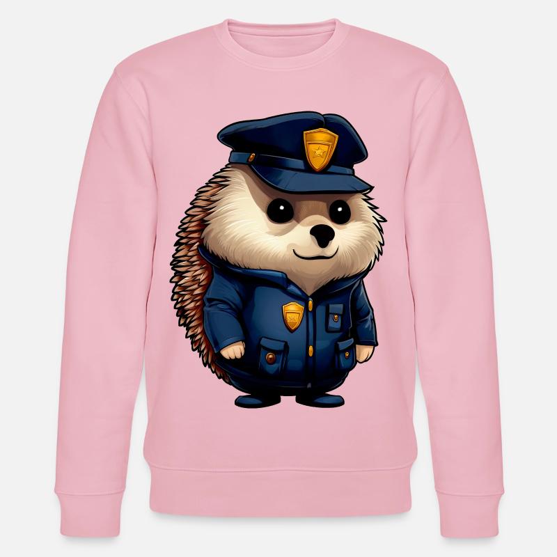 Igel Polizei - Stanley/Stella Unisex Bio-Sweatshirt CHANGER  - Hellrosa
