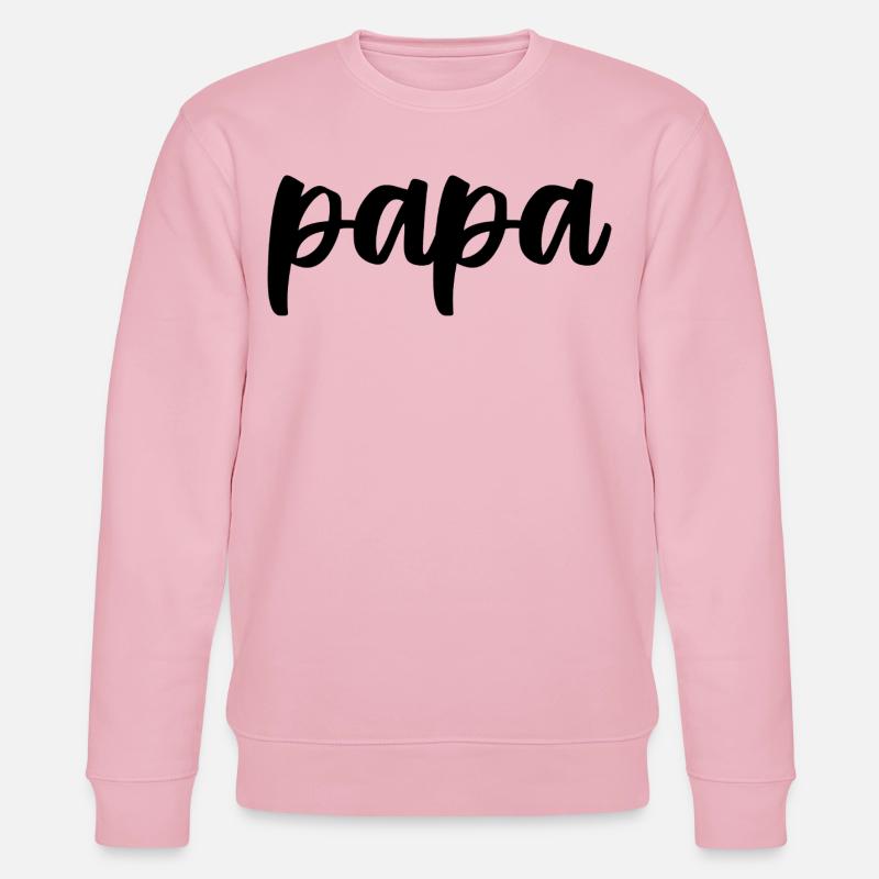 Papa - Stanley/Stella Unisex Bio-Sweatshirt CHANGER  - Hellrosa