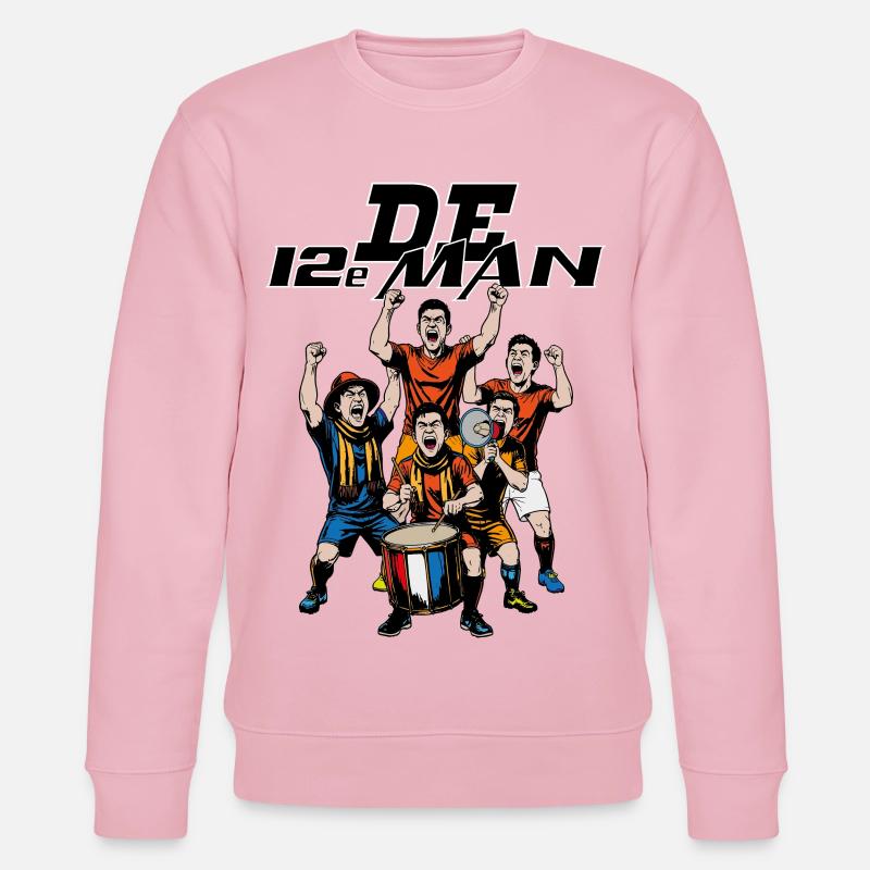 The 12th Man - Stanley/Stella CHANGER Unisex Organic Sweatshirt - cotton pink