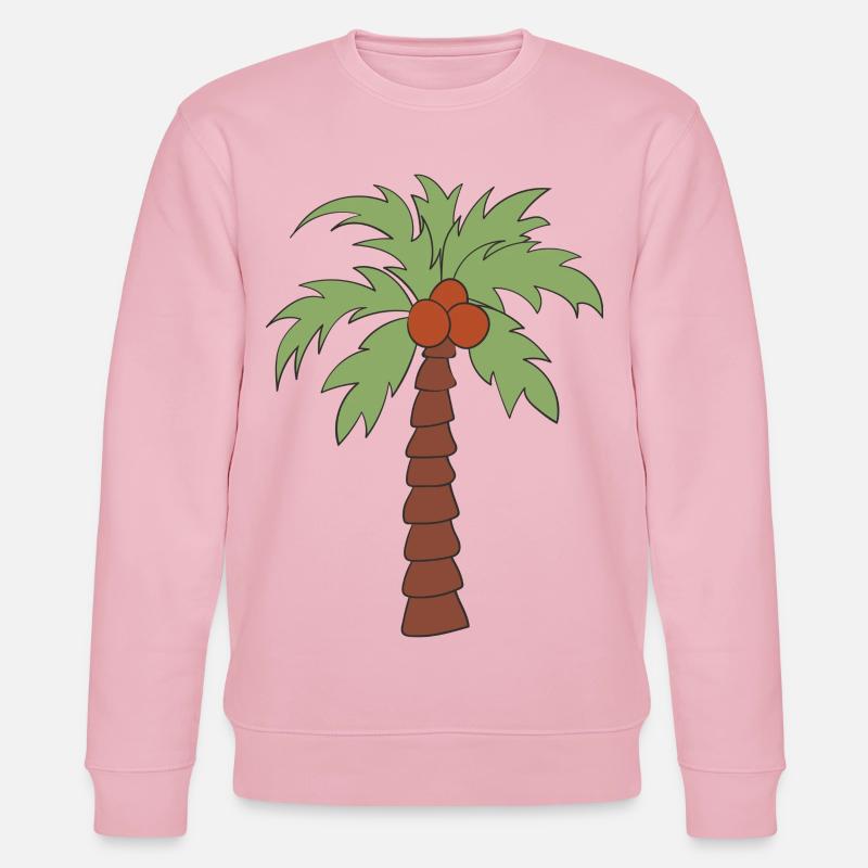 Palm tree - Stanley/Stella CHANGER Unisex Organic Sweatshirt - cotton pink