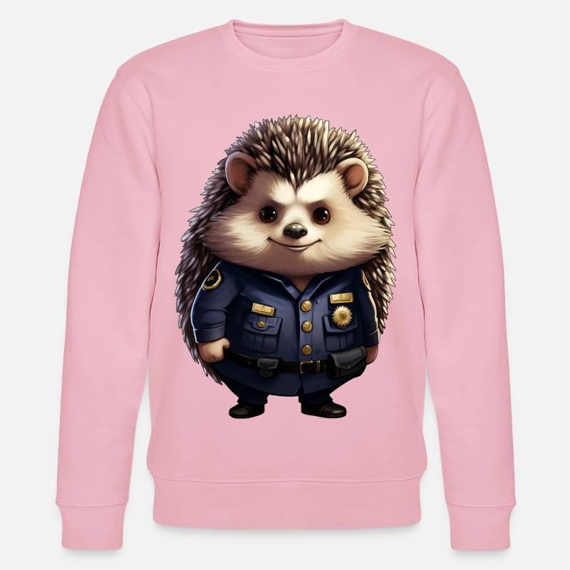 Igel Polizei - Stanley/Stella Unisex Bio-Sweatshirt CHANGER  - Hellrosa