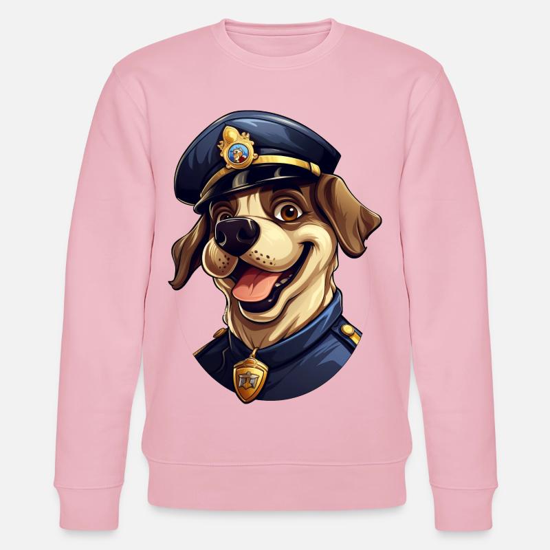 Polizei Hund - Stanley/Stella Unisex Bio-Sweatshirt CHANGER  - Hellrosa