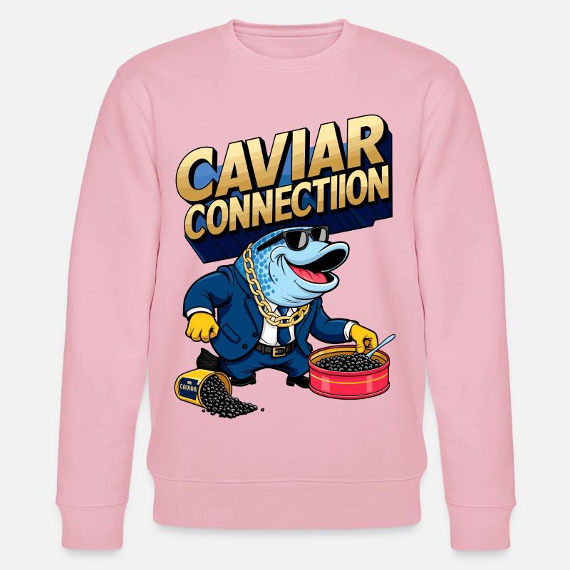 Kaviar Verkäufer - Stanley/Stella Unisex Bio-Sweatshirt CHANGER  - Hellrosa