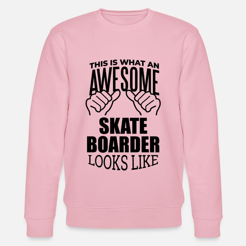 Skateboarder - Stanley/Stella Unisex Bio-Sweatshirt CHANGER  - Hellrosa