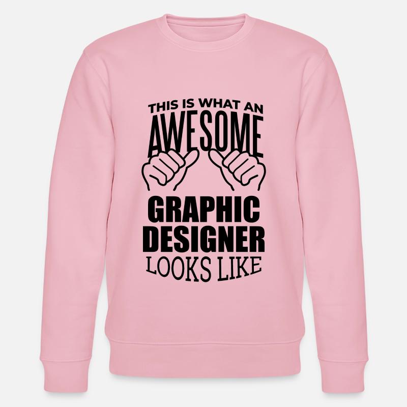 Grafiker - Stanley/Stella Unisex Bio-Sweatshirt CHANGER  - Hellrosa