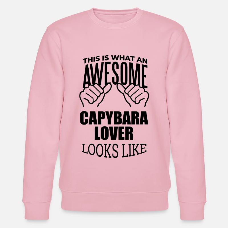 Capybara - Stanley/Stella Unisex Bio-Sweatshirt CHANGER  - Hellrosa