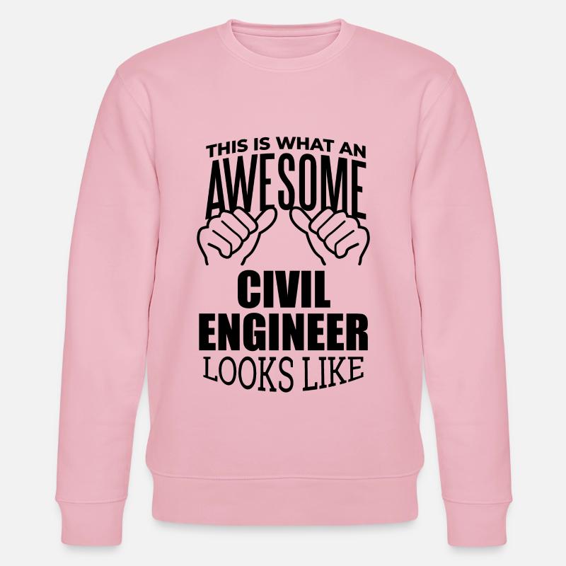 Civil Engineer - Stanley/Stella CHANGER Unisex Organic Sweatshirt - cotton pink