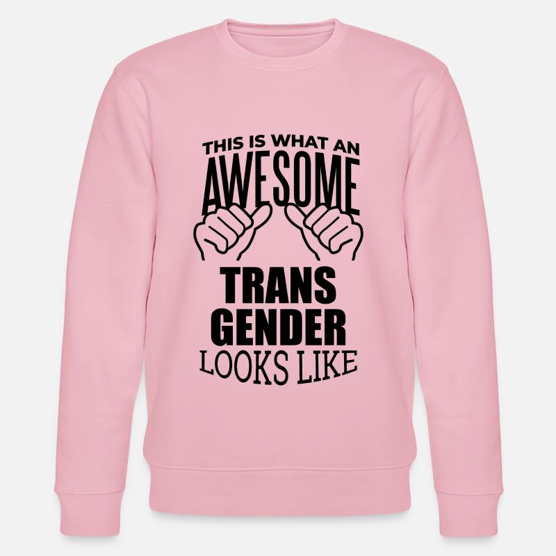 Transgender - Stanley/Stella Unisex Bio-Sweatshirt CHANGER  - Hellrosa