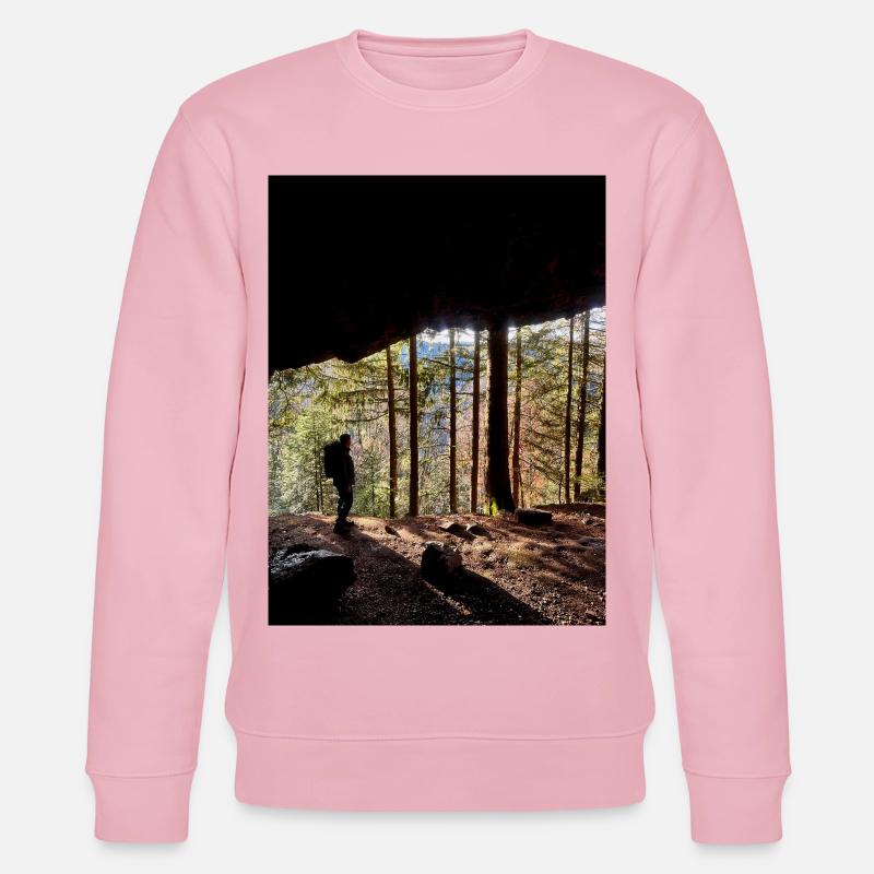 Waldwanderer Naturkunst Design - Stanley/Stella Unisex Bio-Sweatshirt CHANGER  - Hellrosa