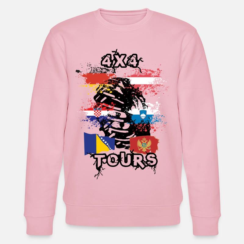 Tour de pays hors route - Sweat bio CHANGER Stanley/Stella Unisexe - rose pâle